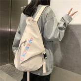Women's Fashion casual trend large capacity backpack Ins street