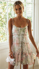 Unseasonably Warm Tiered Babydoll Dress ENC-001