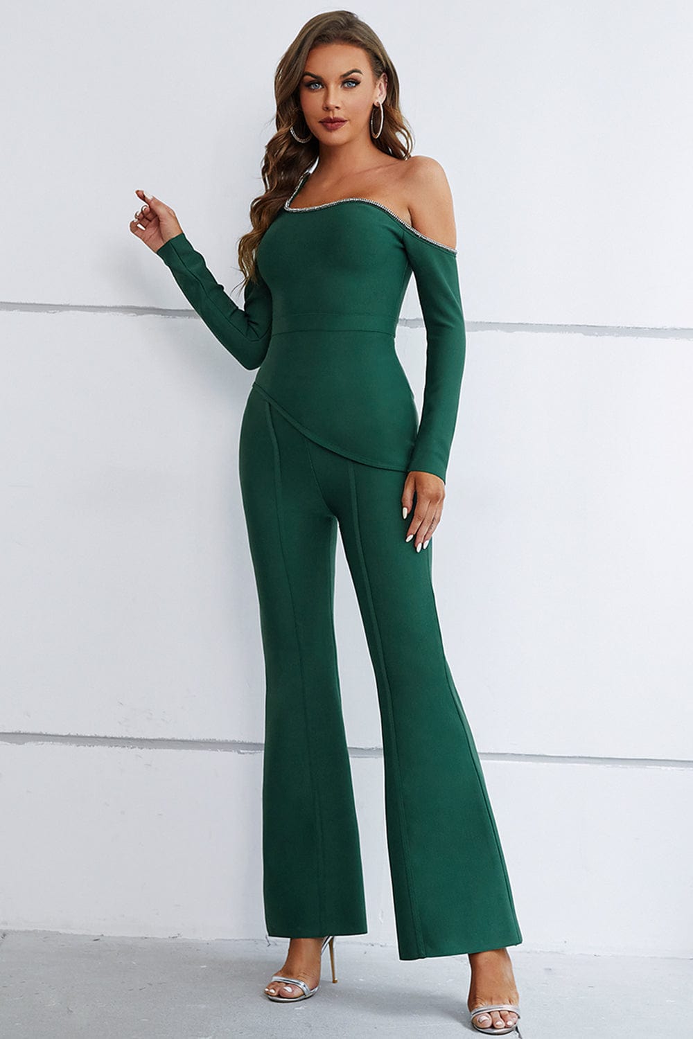 Rafa Long Sleeve Bandage Pantsuit Ins Street