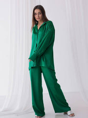 Silky Simple Pure Color Ladies Pajamas 2023-03-14 InsStreet