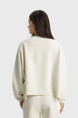 Dropped Shoulder Round Neck Sports Top Ins Street