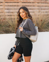 Longhorn Cotton Vintage Long Sleeve Tee Ins Street