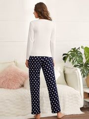 Top Polka Dot Trousers Home Pajamas 2023-03-14 InsStreet