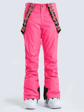 Pink Thermal Warm High Waterproof Windproof Snowboard Ski Pants Ins Street