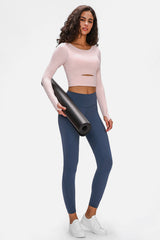 Long Sleeve Cropped Top With Sports Strap Ins Street