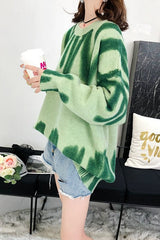 Cross Border Printed Outer Knit Sweater Ins street