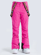 Rose Thermal Warm High Waterproof Windproof Snowboard Ski Pants Ins Street