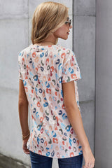 Multicolor Leopard Spotted Top Ins Street