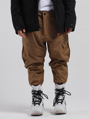 Men's Coffee Waterproof Warm Loose Thin Breathable And Wear-Resistant Hip-Hop Double-Board Snowboard Pants Ins Street