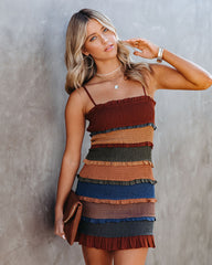 Aliza Smocked Ruffle Tiered Mini Dress - FINAL SALE STOR-001