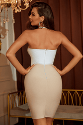 Kalina Strapless Mini Bandage Dress Ins Street