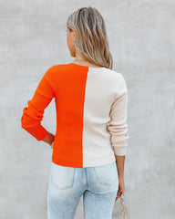 Ashley Colorblock Button Front Cardigan InsStreet