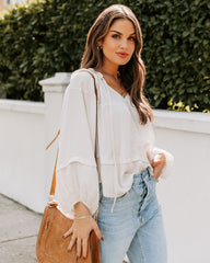 Wing It Statement Sleeve Blouse Ins Street