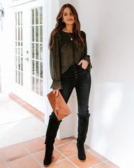 Willamette Smocked Leopard Ruffle Blouse Ins Street