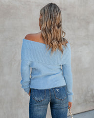 Elsie Off The Shoulder Knit Sweater Ins Street