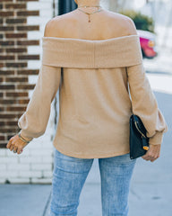 Ashby Off The Shoulder Knit Top - Maple - FINAL SALE InsStreet