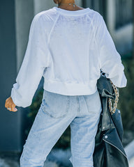 Whitney Starstruck Cotton Blend Crop Pullover Ins Street