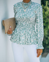 Hughie Floral Smocked Top Ins Street