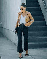 Venti High Rise Straight Leg Crop Denim HIDD-002