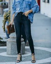 Keen High Rise Button Front Skinny - FINAL SALE Ins Street