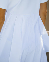 Mallory High Low Peplum Tee - White Ins Street