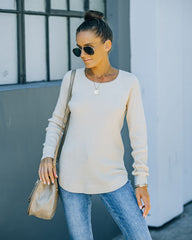 Rudra Thermal Knit Top - Oatmeal Ins Street