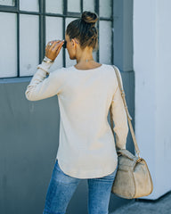 Rudra Thermal Knit Top - Oatmeal Ins Street