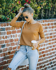 Coming Back For More Sweater - Camel STAC-001