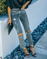 Victoria High Rise Straight Leg Denim Ins Street