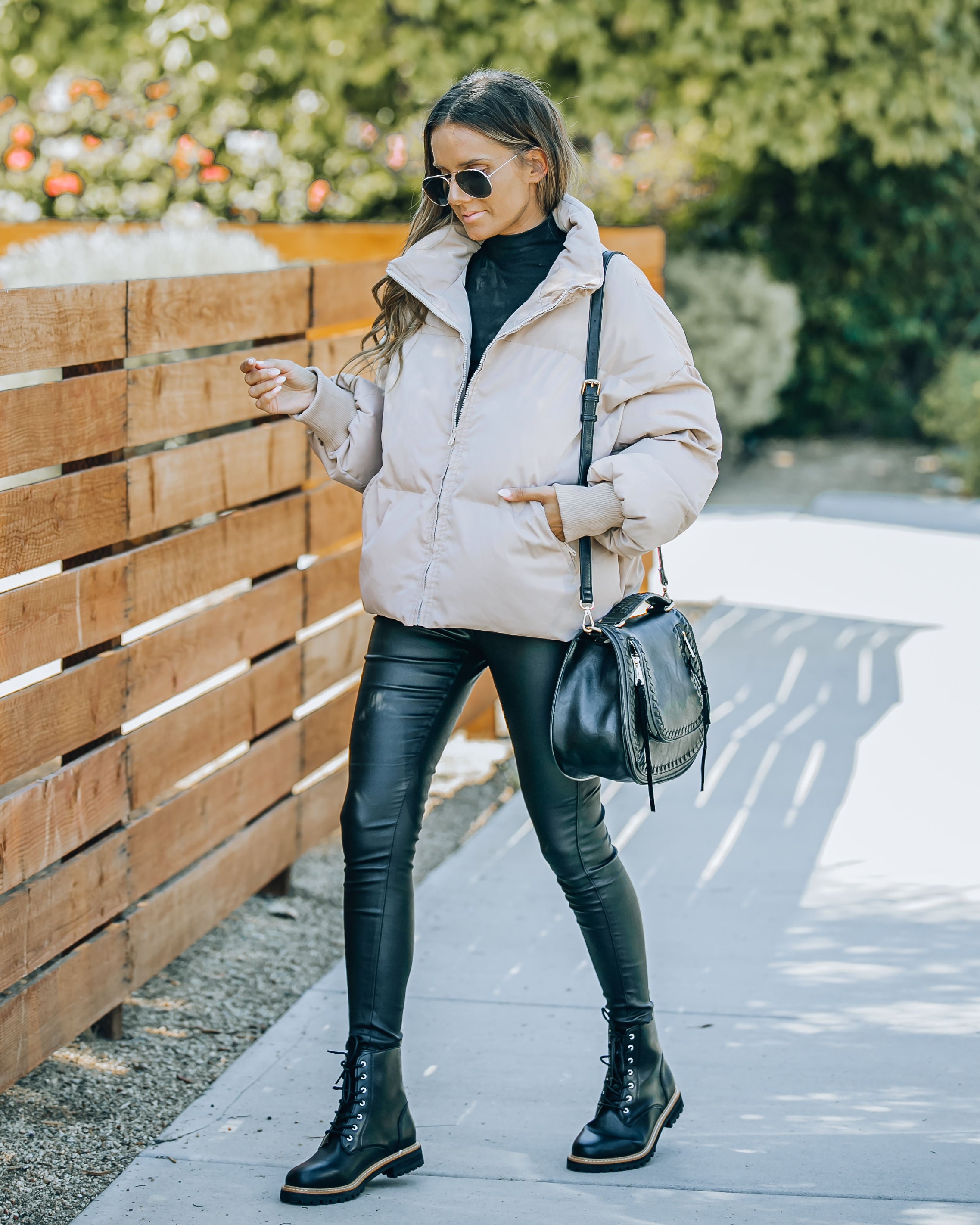 Alina Pocketed Puffer Jacket - Natural - FINAL SALE ALL-001