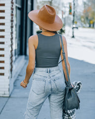 Kiki Knit Crop Top - Charcoal Ins Street