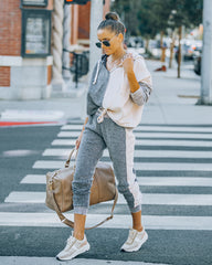 Zozo Cotton Blend Colorblock Joggers Ins Street