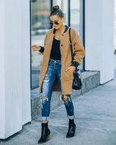 Cherished Pocketed Faux Leather Teddy Coat Ins Street