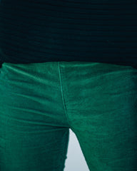 Sophie High Rise Bell Bottom Corduroy Pants - Green - FINAL SALE Ins Street