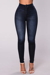 A Girl Like Me Jeans - Dark Denim Ins Street