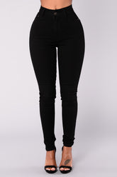 Kahula Skinny Jeans - Black Ins Street