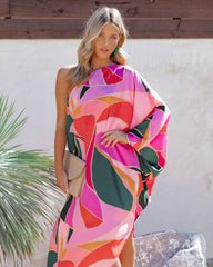 Finesse One Shoulder Asymmetrical Dress Ins Street