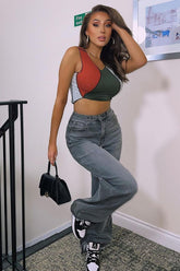 Having A Moment Wide Leg Jeans - Grey Ins Street