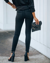 Night Out Mid Rise Coated Skinny Ins Street