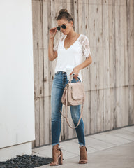 Sweet Side Lace Top - Ivory Ins Street