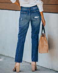 Wade High Rise Distressed Denim Ins Street