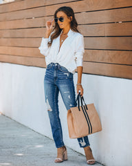 Wade High Rise Distressed Denim Ins Street