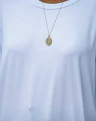 Logan 3/4 Sleeve Tee - White Ins Street