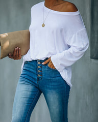 Logan 3/4 Sleeve Tee - White Ins Street