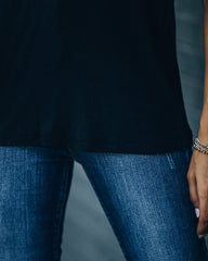 Kinsley V-Neck Pocket Tee - Black Ins Street