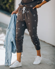 Jet Set Cotton Blend Pocketed Embroidered Joggers - FINAL SALE Ins Street