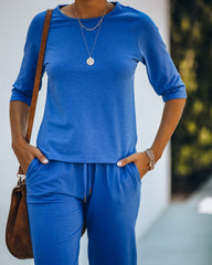 Georgie Cotton Blend Raglan Top Ins Street
