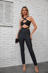 Daphne Cutout Bandage Jumpsuit Ins Street