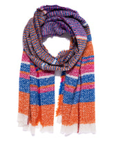 Jenesis Striped Scarf - Orange Combo - FINAL SALE Ins Street