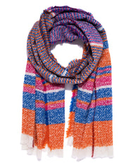 Jenesis Striped Scarf - Orange Combo - FINAL SALE Ins Street